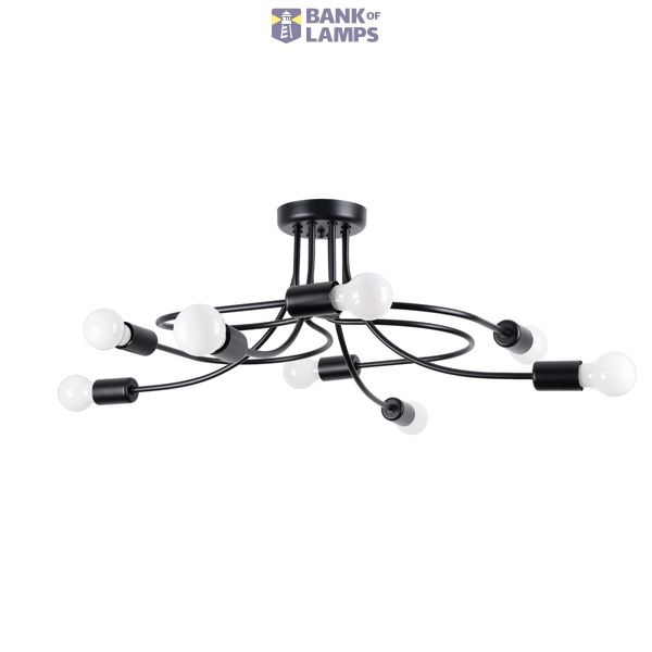 Chandelier LEVAR 8 black image 2