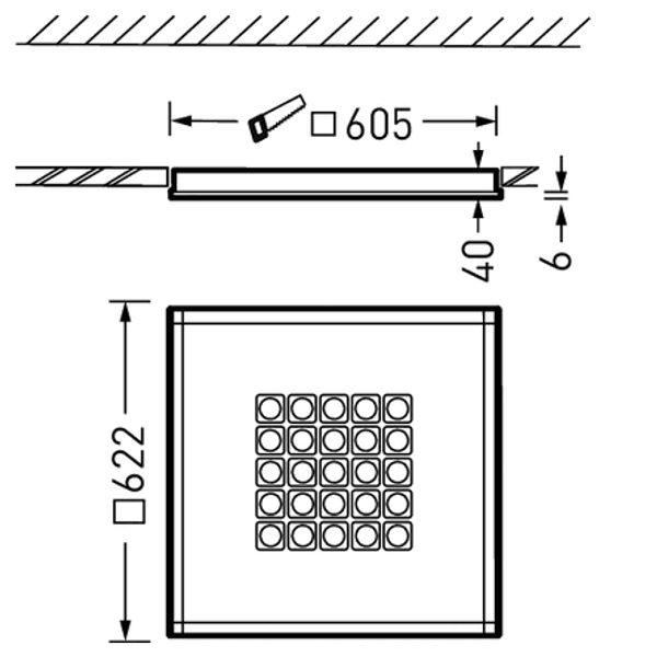 Recessed luminaires Creavo C Lens White ETDD 25W 4200lm Wide reduced glare UGR16 (W16) IK03 3 SDCM 7616451 image 1