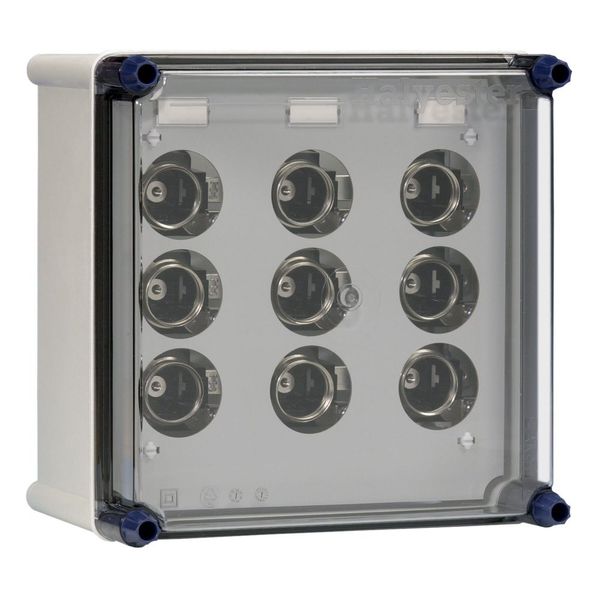 Power distr.encl. 3x63A DIII incl. bus bars image 4