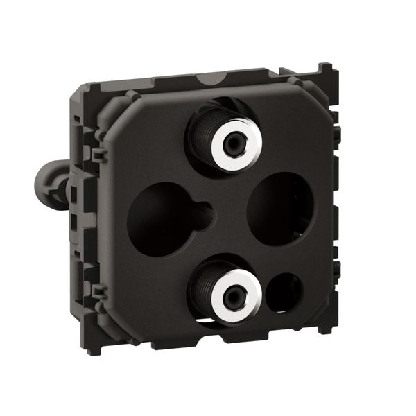 TV-SAT 2M 2F-TYPE SOCKET image 2