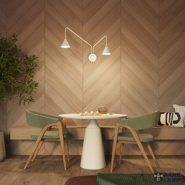 Wall lamp NOX 2 beige with a switch image 12
