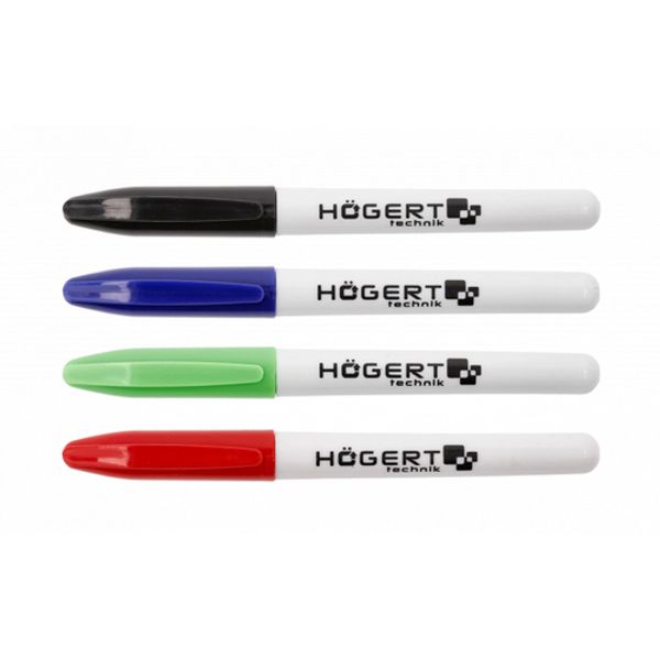 HOEGERT Permanent marker, colour mix 4 pcs image 1