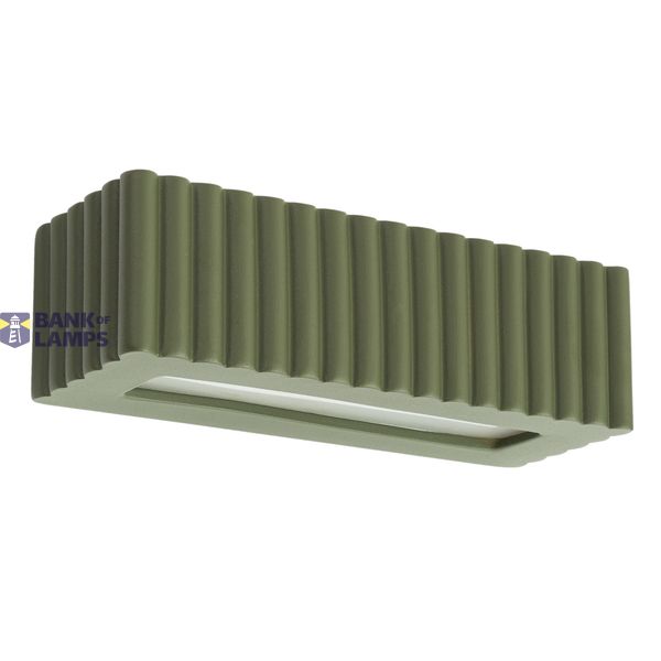 Wall lamp ceramic RIGATA olive green image 3