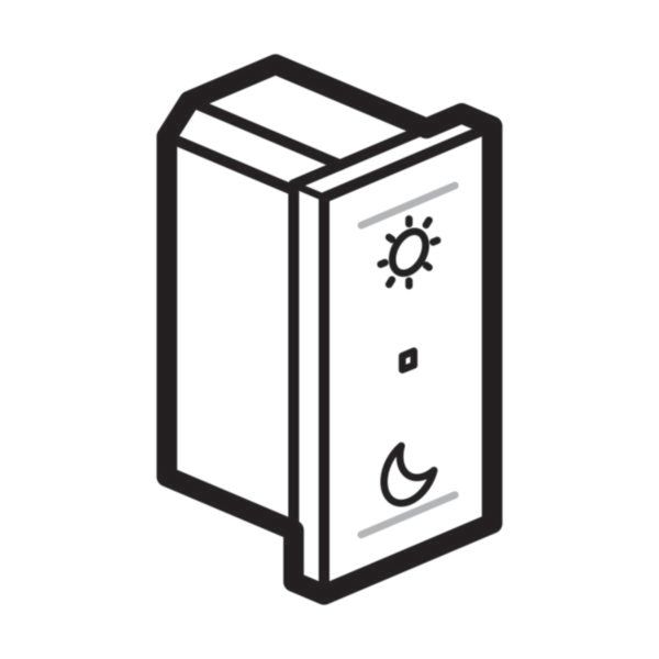Arteor with Netatmo Wireless Wake Up/Sleep Switch 1 Module Magnesium image 1