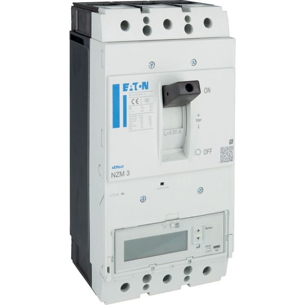 NZMH3-PX630 NZM3 PXR25 circuit breaker - integrated energy measurement class 1, 630A, 3p, Screw terminal image 25