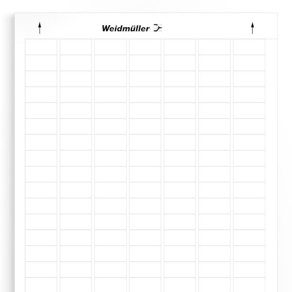 LaserMark, Device markers, 12.7 x 25.4 mm, white image 2