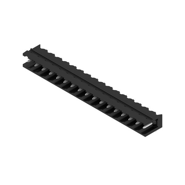PCB plug-in connector, male header, open side, THT solder connection, 5.08 mm, Number of poles: 17, 90°, Solder pin length (l): 3.2 mm, tinned, black, Box image 2
