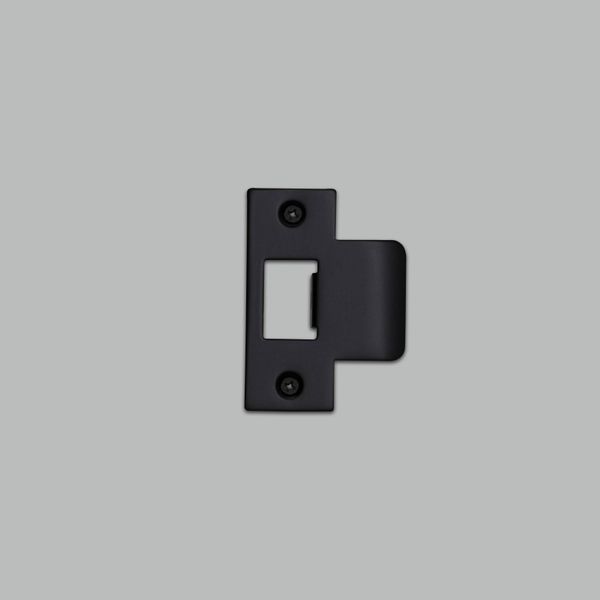 STRIKE PLATE KIT / T SHAPED / 54 MM DOOR / BLACK image 1