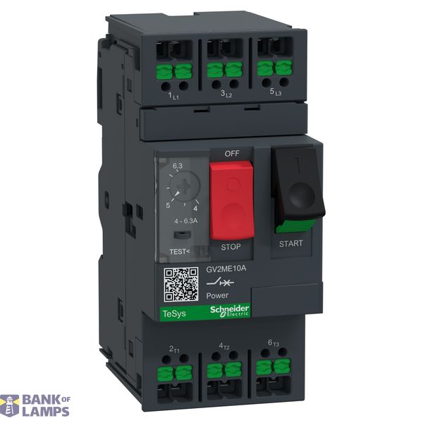 Tesys MOTOR CB TH-MAG 6.3A PB Snap-in image 2