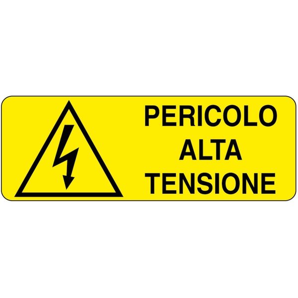 Rectangular danger sign - 350 x 125 mm image 1