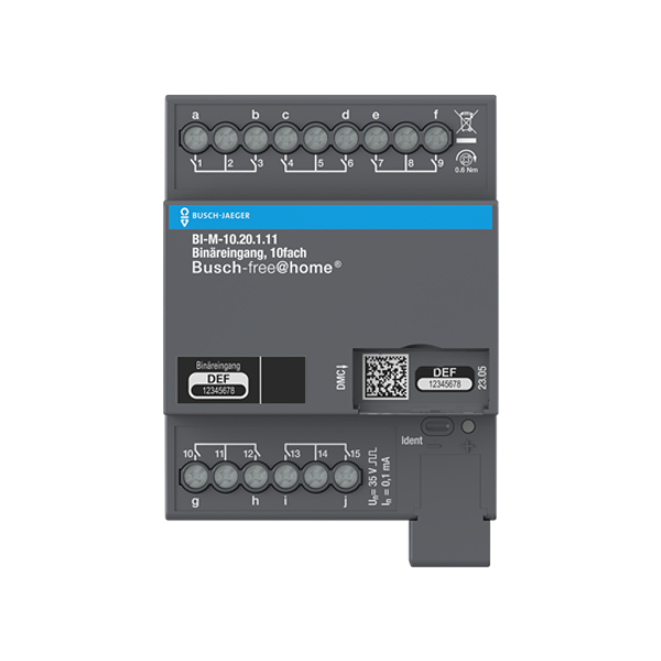 Busch-free@home® Binary input, 10-way for floating contact image 1