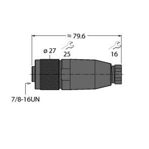 Field-Wireable Connector 7/8″ Power   FW-MRKPM0416-P-S-0608 image 1