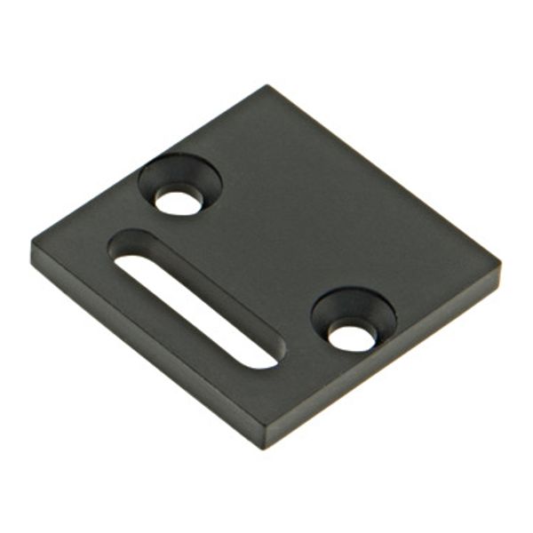 End cap LBR flat with slotted hole black image 1