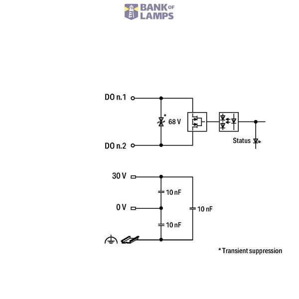 4-channel digital output 30 VAC/VDC 2.0 A light gray image 2