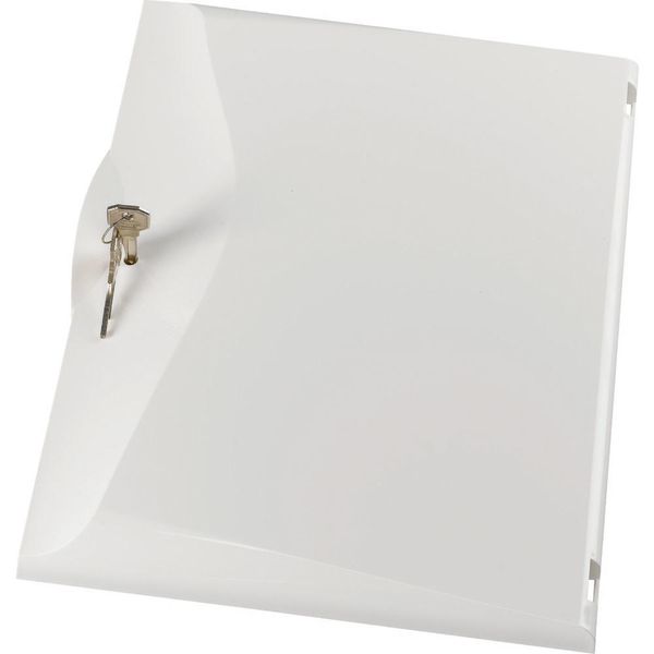 BCZ-A-TWS-2/26 Plastic door, white, +lock, for 2-row distribution board image 3