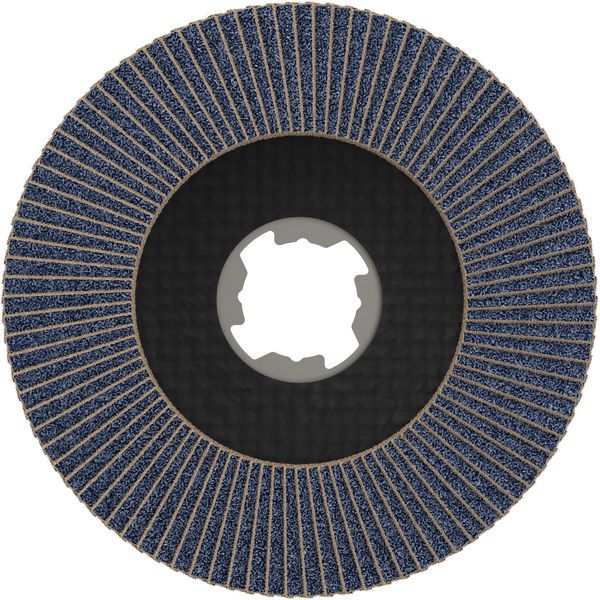 X-LOCK Flap discs, angled version, fibre plate, Ø115mm, G 120, X571, Best for Metal, 1pcs image 1