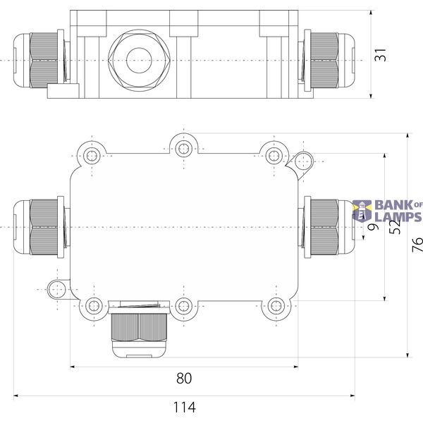 PI3P box IP68 PG9-3P image 2