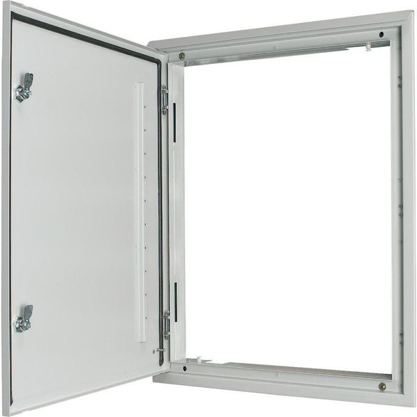 BPA-U-3S-800/17 3-component flush-mounting door frame with door, open air, double-bit lock, IP43, HxW=1760x800mm image 2