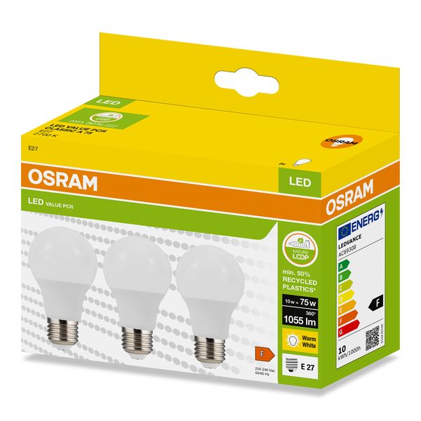LEDPCRCLA75 10W/827 230VFR E27 FS3 OSRAM image 2