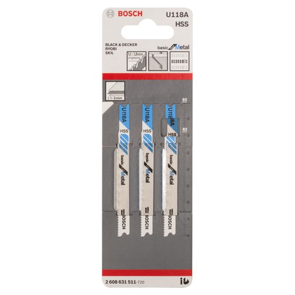 Jigsaw blade U 118 A 3 pcs. image 3