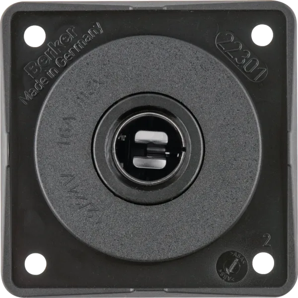 12 V Integro socket black, matt image 1