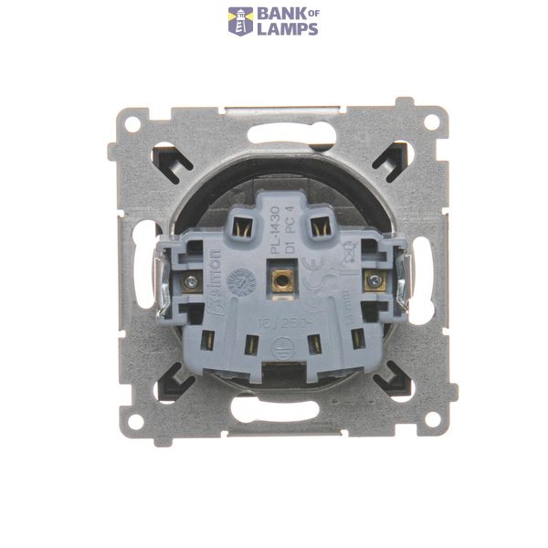 Two gang switch, (module), 10AX, quick connection, Bronze matt, metalic image 1