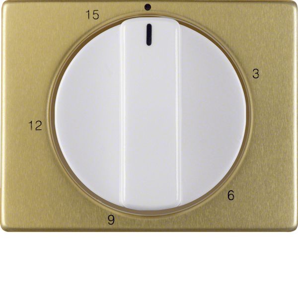 Centre plate w. setting knob f. mechanical timer, Arsys, gold, metall/ image 1