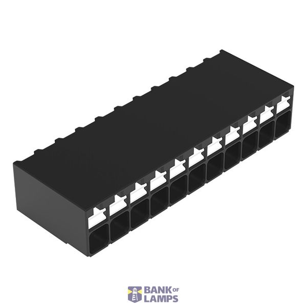 SMD PCB terminal block push-button 1.5 mm² black image 1