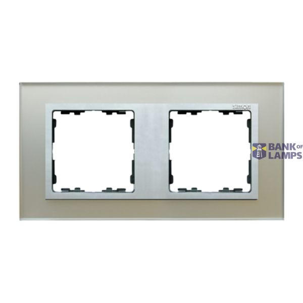 Double frame, glass, Silver / Aluminum image 1