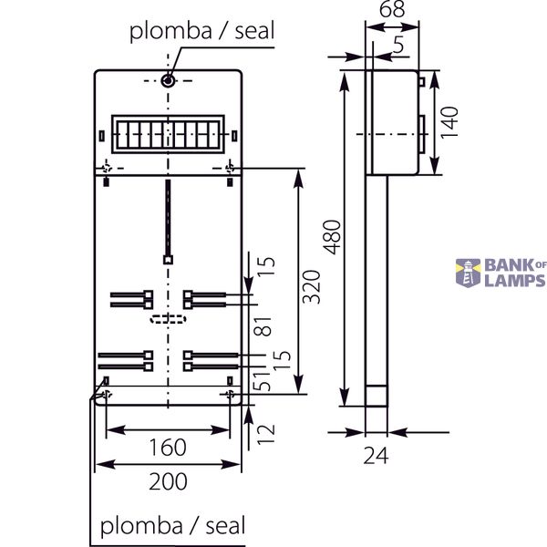 TLR-3F FR meter board (N+PE) image 1