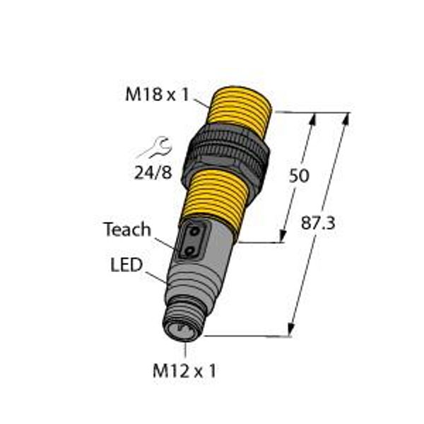 Capacitive Sensor   BCT5-S18-UP6X2T-H1151 image 1