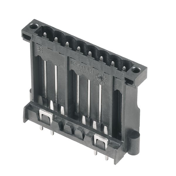 PCB plug-in connector, male header, Flange, THT/THR solder connection, 5.08 mm, Number of poles: 16, 180°, Solder pin length (l): 3.2 mm, tinned, black, Box image 2