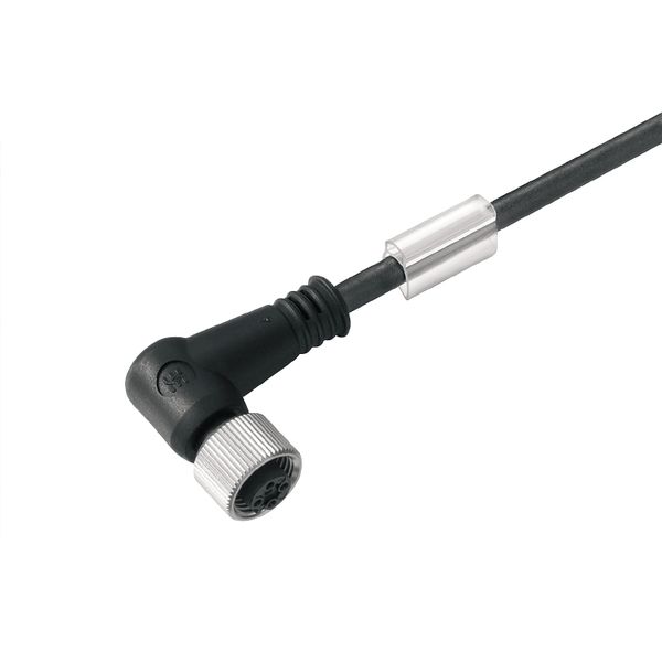 Sensor/actuator line, One end without connector, M12, Number of poles : 8, 15 m, Socket, angled, Shielded: No, LED: No, Sheath material: PUR, Halogen: No image 3