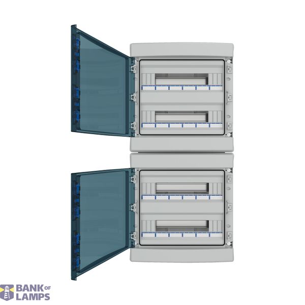 Surface Mounted Board, IP65, IK08, 4-rows 72 modules, with screw termi image 7