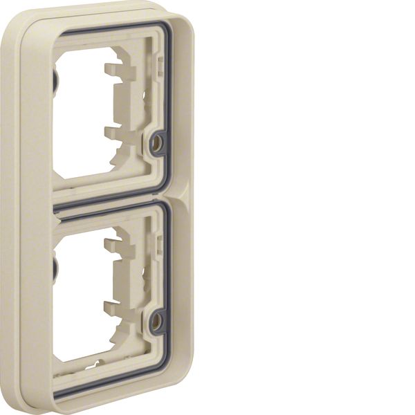Frame 2gang vertical for flush-mounted installation, with sealing, W.1 image 1