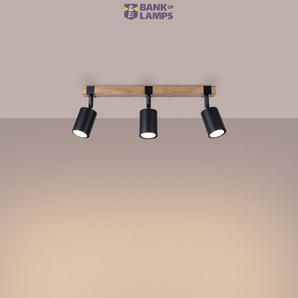 Ceiling lamp FAGER 3 black image 7
