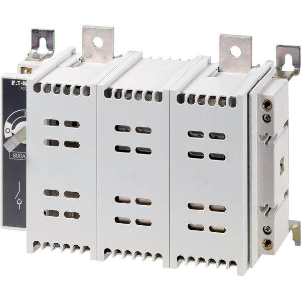 DDC-800/2-SK DC switch disconnector, 800 A, 2 pole, 1 N/O, 1 N/C, Without rotary handle and drive shaft, rear mounting image 4
