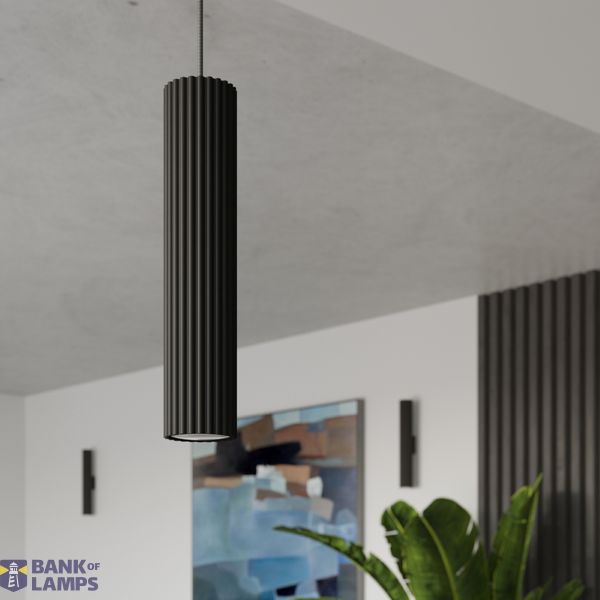 Minimalist KARBON pendant lamp with three pendants and a black ceiling plate 3xGU10 image 11