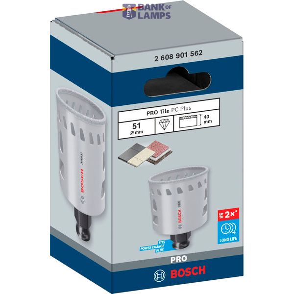 PRO Tile PC Plus Hole Saw, 51 mm image 2