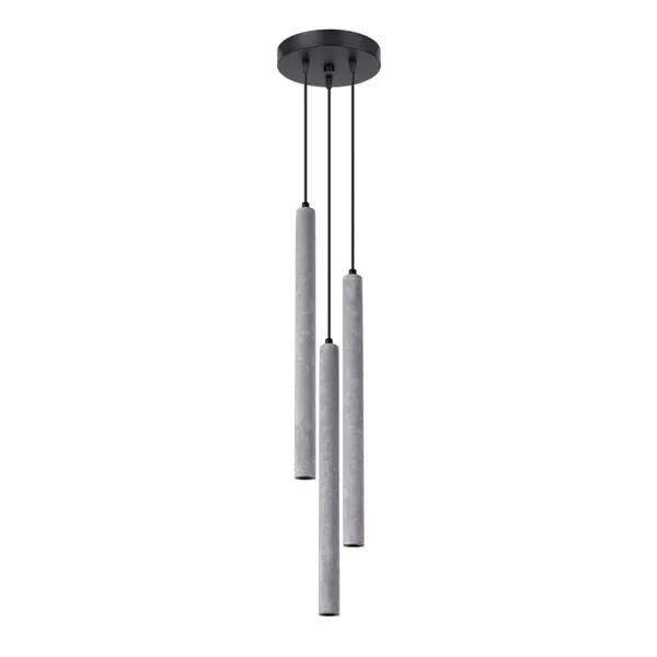 HANGING LAMP PASTELO 3P CONCRETE G9 3X8W IP20 image 1