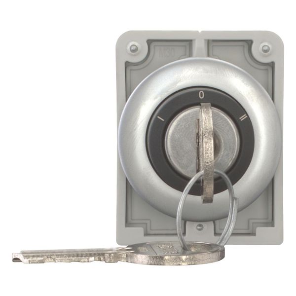 M30C-FWRS3-RS-A1 Key-operated actuator, Flat Front, maintained, 3 positions, Ronis 455, Key withdrawable: 0, Metal bezel image 10