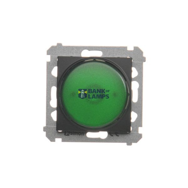 LED light indicator - green light, black matt image 1