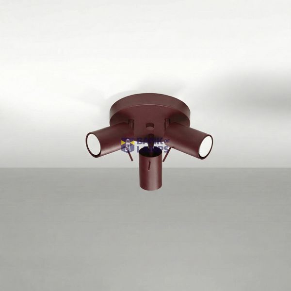 Ceiling lamp RING 3P burgundy image 8