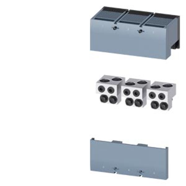 Circular conductor terminal TA4.1 2x 400 kcmil - 750 kcmil for 2 cables, 3 units image 1