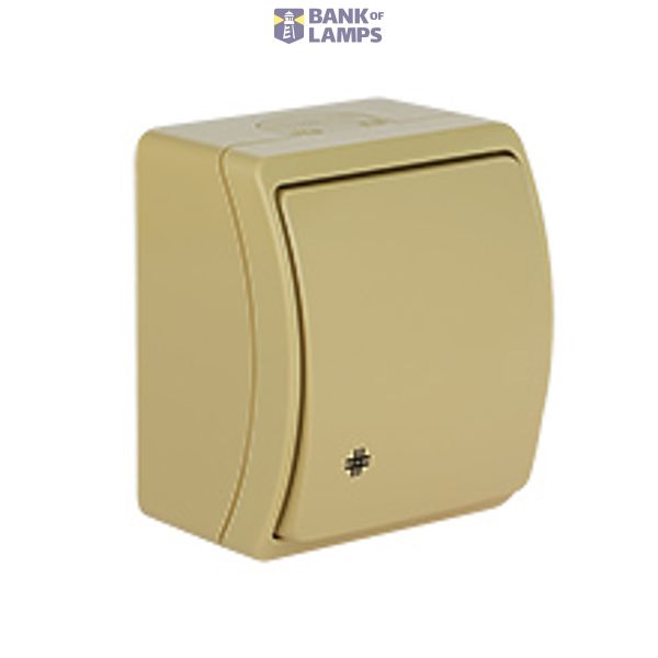VW-4 Koala Intermediate Switch surface mounted IP44 beige VW 154-04 image 1