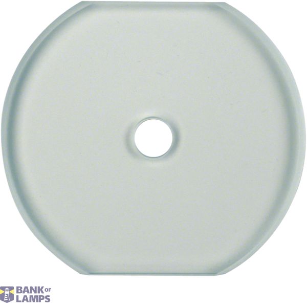 Cover frame 1-way center piece for rotary switch. Glass series, clear image 1