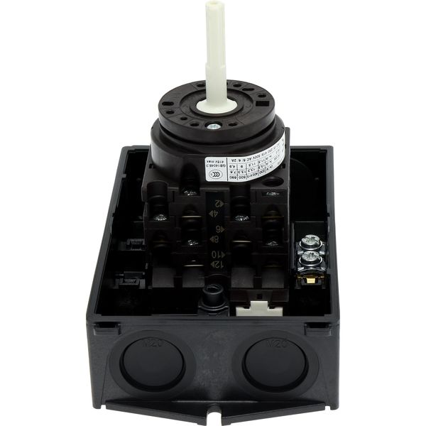 T0-3-15680/I1/SVB-SW Main switch, T0, 20 A, surface mounting, 3 contact unit(s), 3 pole + N, 1 N/O, 1 N/C, STOP function, With black rotary handle and locking ring, Lockab image 40