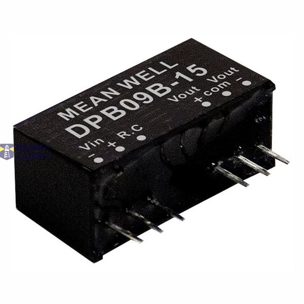 DPB09B-05 DC/DC converter 24:+/-5V +/-800mA 9W, MEAN WELL image 1