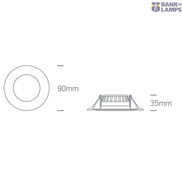 WHITE SMD 3W WW IP20 230V image 5