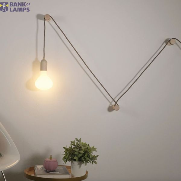 Rolé, wooden wall mount cable tie for pendant lamp image 5